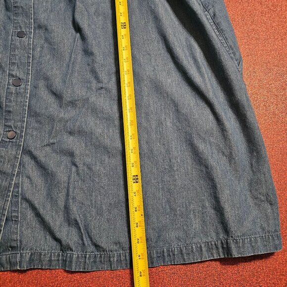 Go Softly Snap Front Patio Dress 3X Embroidered Daisy Cottagecore Prairie Kaftan - Picture 8 of 8